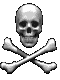 Spinning skull